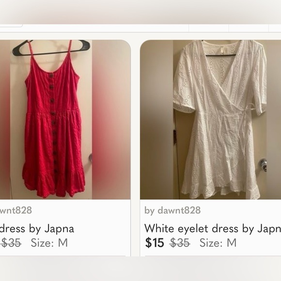 Japna Dresses & Skirts - Two dresses by Japna (price is for both items)